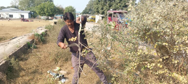 एक साता देखि निरन्तर महेन्द्रनगर खुल्ला मञ्चको सरसफाईमा लेखक