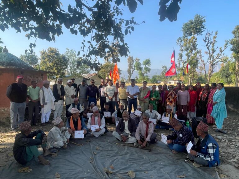शुक्लाफाँटा–०७ मा राप्रपा वडा कमिटीको अध्यक्षमा वडु