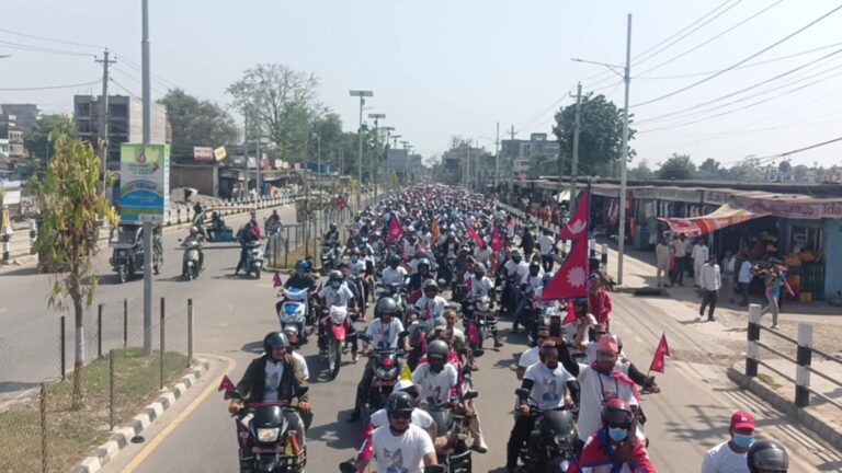 आज अत्तरियादेखि धनगढीसम्म मोटरसाईकल ¥याली