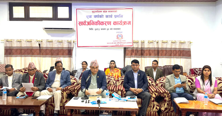 साढे तीन सय किमि सडक निर्माण गरेको मुख्यमन्त्रीको दाबी